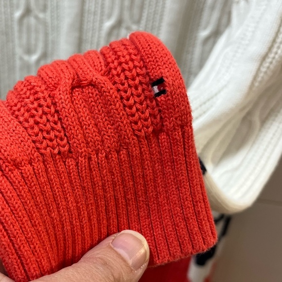 TOMMY HILFIGER Off-White Cable Knit Sweater XXL - Picture 3 of 8